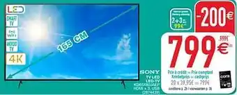 Cora Sony tv led led-tv kd65x80jaep aanbieding