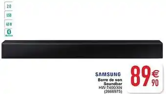 Cora Samsung barre de son soundbar hw-t400-xn aanbieding