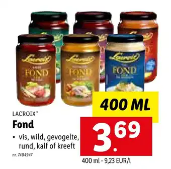 Lidl Lacroix Fond aanbieding