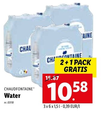 Lidl Chaudfontaine Water aanbieding