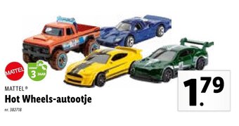 Lidl Mattel Hot Wheels-autootje aanbieding