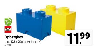 Lidl Lego Opbergbox aanbieding