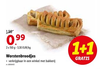 Lidl Worstenbroodjes aanbieding