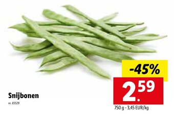 Lidl Snijbonen aanbieding
