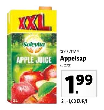Lidl Solevita Appelsap aanbieding