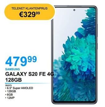 Elektro Van Assche Samsung galaxy s20 fe 4g 128gb aanbieding