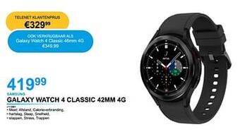 Elektro Van Assche Samsung galaxy watch 4 classic 42mm 4g aanbieding