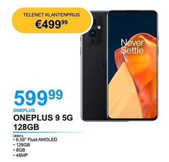 Elektro Van Assche Oneplus oneplus 9 5g 128gb aanbieding