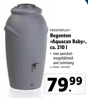 Lidl Prosperplas Regenton Aquacan Baby ca. 210 l aanbieding