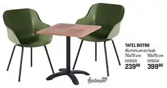 Oh Green Tafel bistro aanbieding