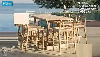 Oh Green Tafel colmar met 8 stoelen colmar aanbieding