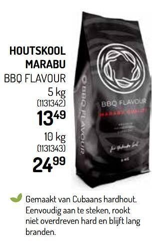 Houtskool marabu bbq flavour
