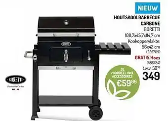 Houtskoolbarbecue carbone boretti