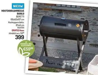 Oh Green Houtskoolbarbecue barilo boretti aanbieding