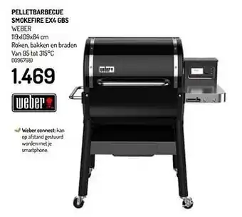 Pelletbarbecue smokefire ex4 gbs weber