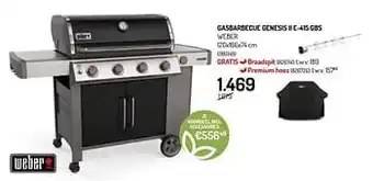 Oh Green Gasbarbecue genesis ii e-415 gbs weber aanbieding