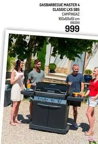 Gasbarbecue master 4 classic lxs sbs campingaz
