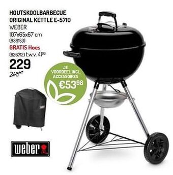 Houtskoolbarbecue original kettle e-5710 weber