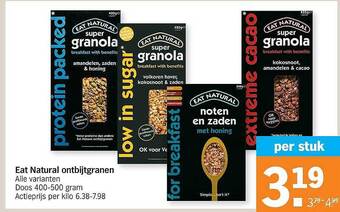 Albert Heijn Eat Natural Ontbijtgranen aanbieding