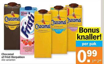 Albert Heijn Chocomel Of Fristi Literpakken aanbieding