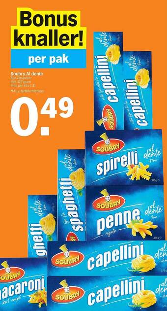 Albert Heijn Soubry Al Dente aanbieding