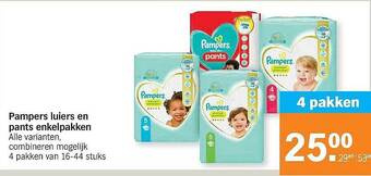 Albert Heijn Pampers Luiers En Pants Enkelpakken aanbieding