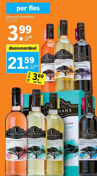 Albert Heijn Lindeman's South Africa aanbieding