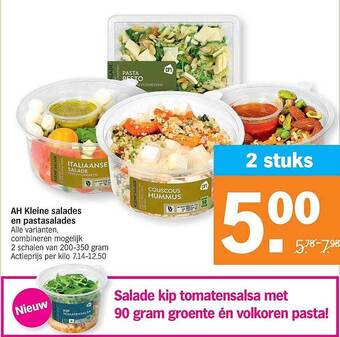 Albert Heijn Ah Kleine Salades En Pastasalades aanbieding