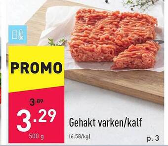 ALDI Gehakt Varken, Kalf aanbieding