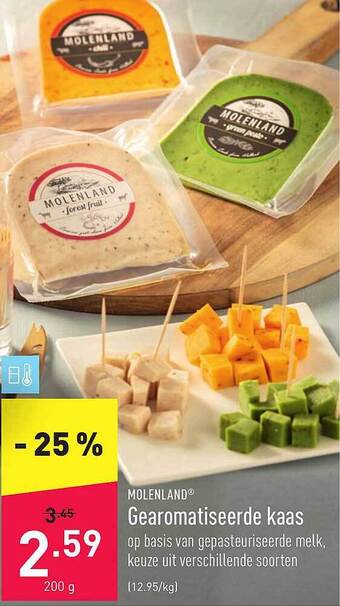 ALDI Gearomatiseerde Kaas aanbieding