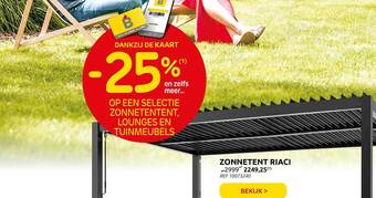 Brico Zonnetent Riaci aanbieding