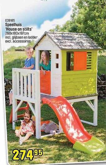 Happyland Speelhuis 'house On Stilts' aanbieding