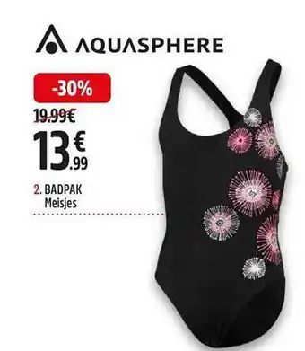 Intersport Badpak Meisjes Aquasphere aanbieding
