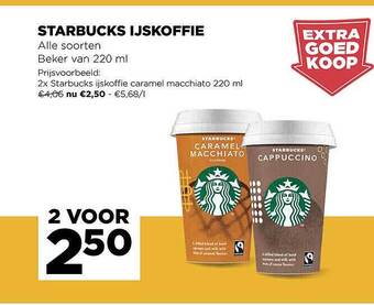 Jumbo Starbucks Ijskoffie aanbieding