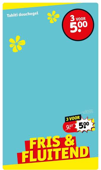 Kruidvat Tahiti Douchegel aanbieding