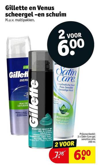 Kruidvat Gillette En Venus Scheergel En Schuim aanbieding