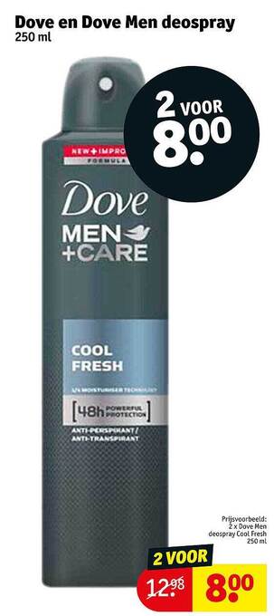 Kruidvat Dove En Dove Men Deospray aanbieding