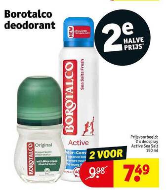 Kruidvat Borotalco Deodorant aanbieding