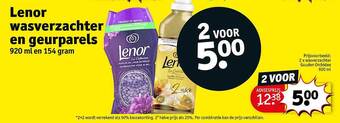 Kruidvat Lenor Wasverzachter En Geurparels aanbieding