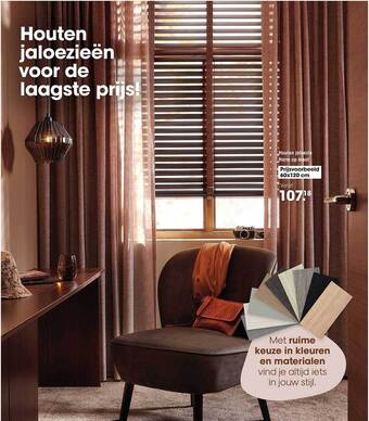 Kwantum Houten Jaloezieёn aanbieding