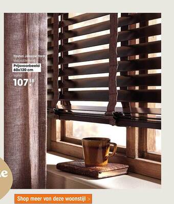 Kwantum Houten Jaloezie aanbieding
