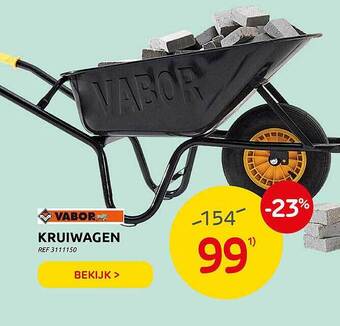 Brico Vabor Kruiwagen aanbieding