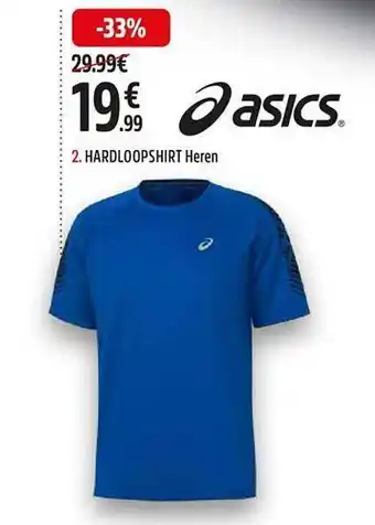 Intersport 2. Hardloopshirt Heren Asics aanbieding
