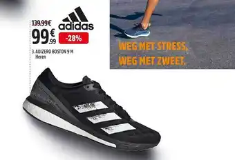 Intersport 3. Adizero Boston 9 Heren Adidas aanbieding