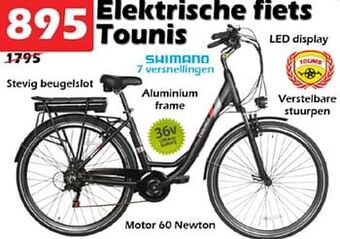 iTEK Elektrische fiets tounis aanbieding