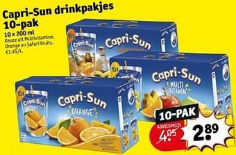 Kruidvat Capri-sun drinkpakjes aanbieding