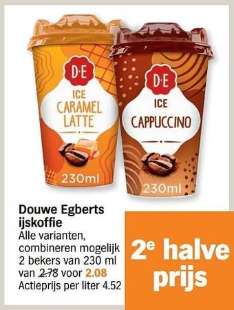 Albert Heijn Douwe egberts ijskoffie aanbieding