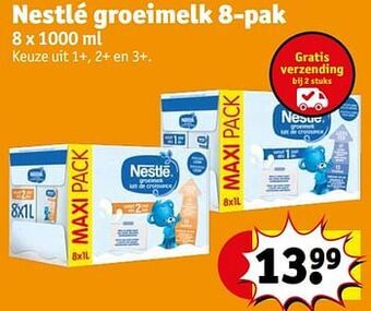 Kruidvat Nestlé groeimelk aanbieding