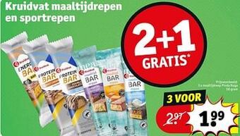 Kruidvat Maaltijdreep pinda noga aanbieding