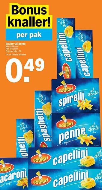 Albert Heijn Soubry al dente aanbieding